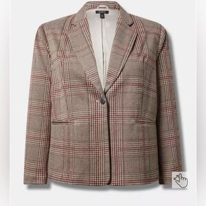 Torrid Jacquard Double Knit Blazer